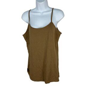 Time And Tru Womens Brown Spaghetti Strap Tank Top Size L